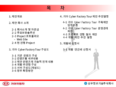 Cyber Factory Tour Web 사이트제안서
